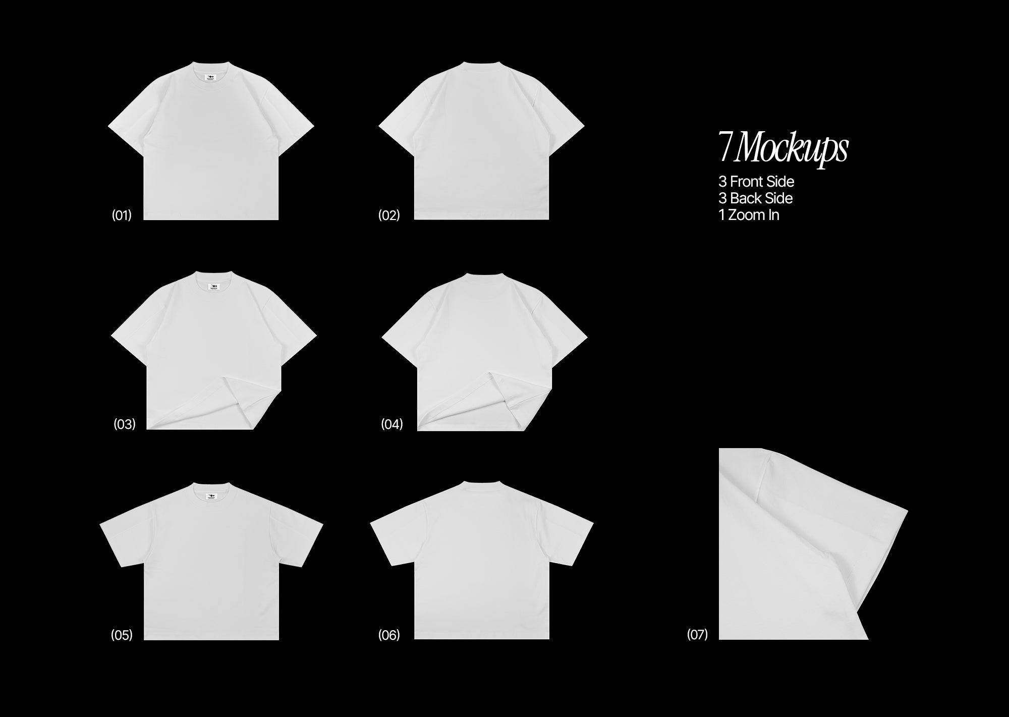 7 Boxy Fit Tees Mockups 2025 [1 FREE]