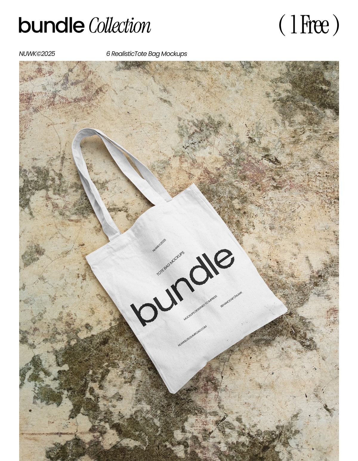 FREE Realistic Tote Bag Mockups 2025