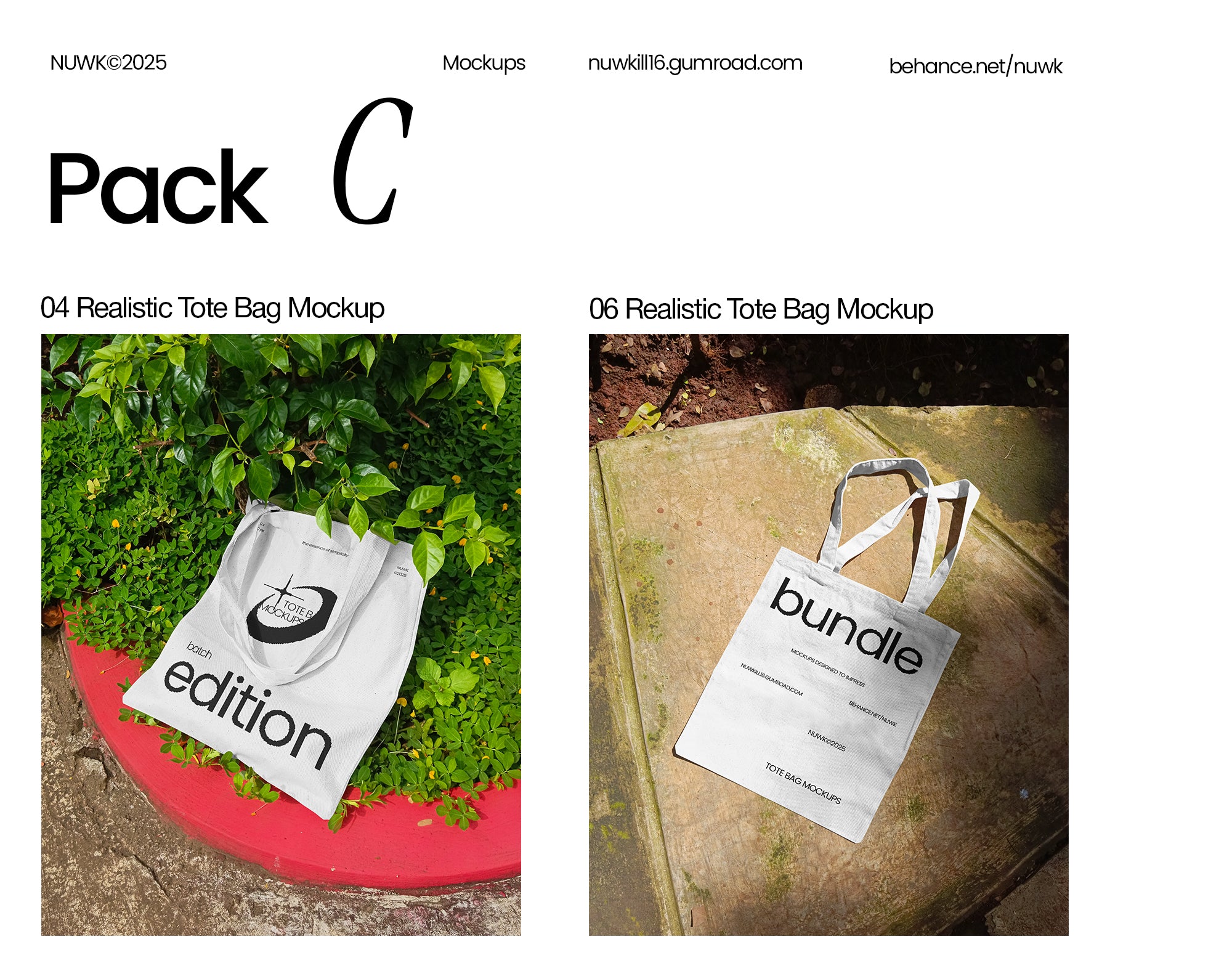 6 Realistic Tote Bag Mockups 2025 - (1 FREE)