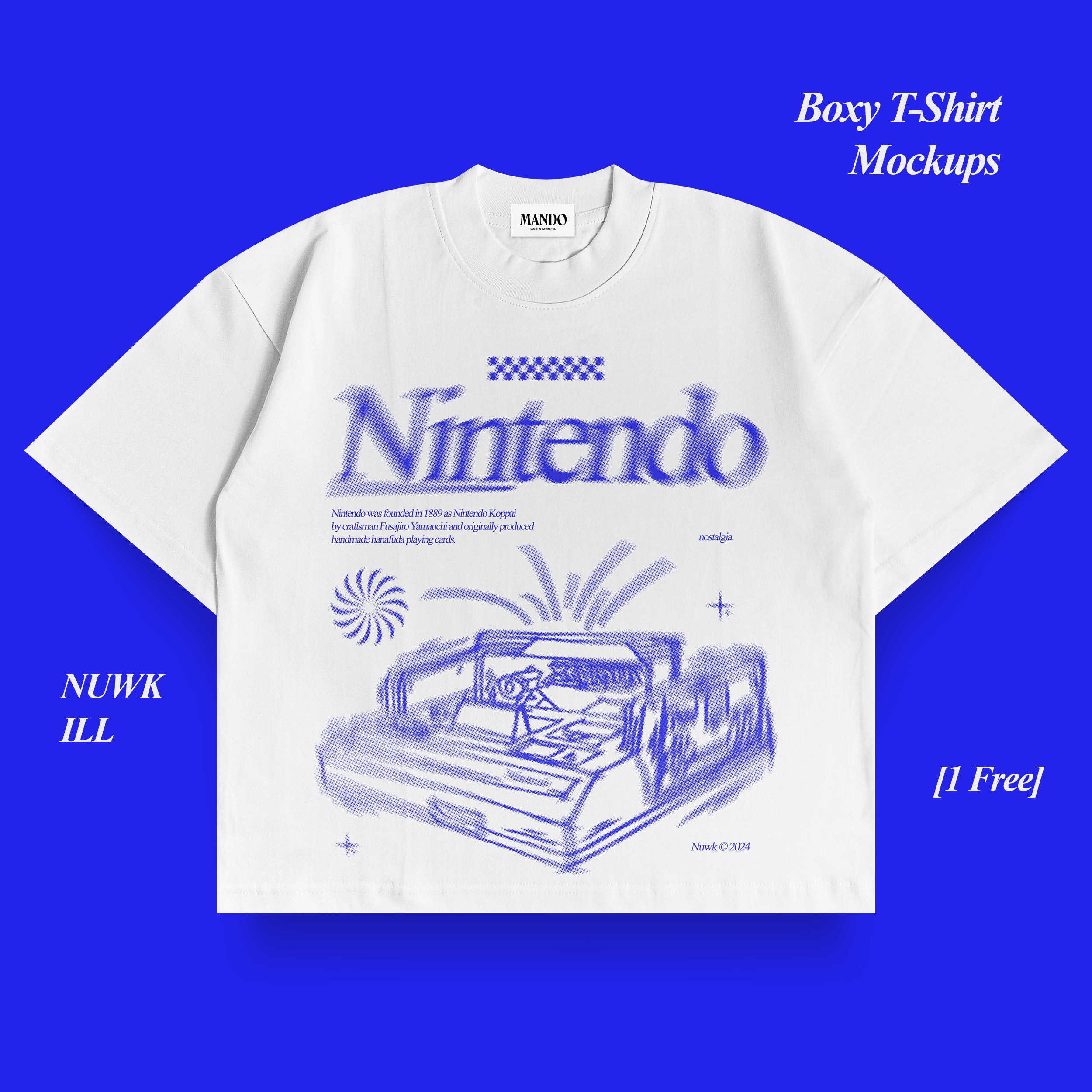 9 Boxy T-Shirt Mockups [1 Free]