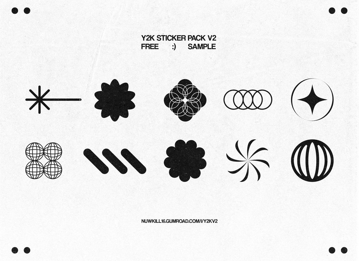 FREE Y2K STICKER PACK V.2