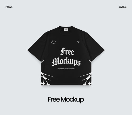 7 Boxy Fit T-Shirt Mockups 2026 [1 FREE]