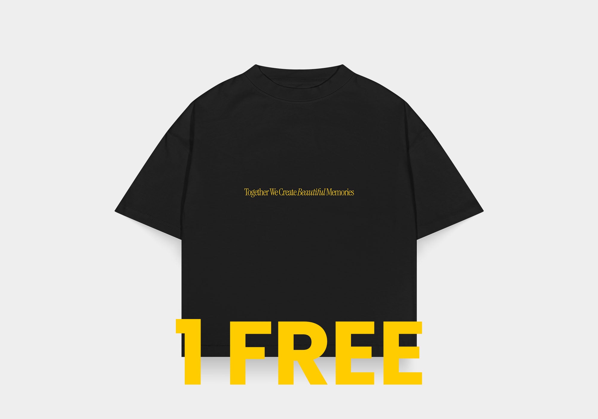 6 Boxy Fit T-Shirt Mockups [1 Free]