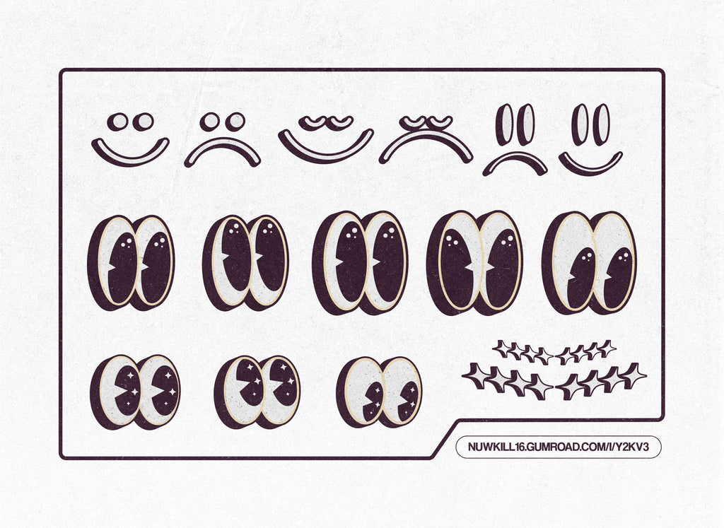 Y2K SHAPES PACK V.3 ( FREE SAMPLE )