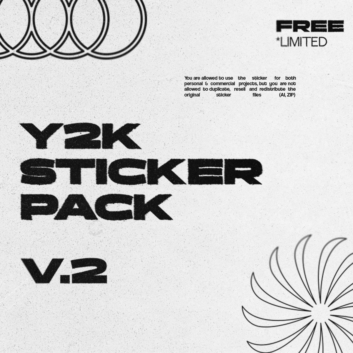 Y2K STICKER PACK V.2 (FREE LIMITED)